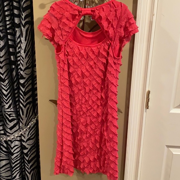 Girls Pink Ruffle Dress - Picture 4 of 4